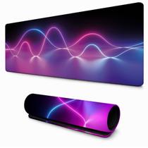 Base para Computador Estampa Rosa Neon Preto Mouse Pad Escritório Acessório Retangular Base para Computador Estampa Rosa Neon Preto Mouse Pad Escritório Acessório Retangular