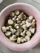 Base Para Corais Redonda Com Pino 2x2cm - 20 Unidades Base Para Corais Redonda Com Pino 2x2cm - 20 Unidades