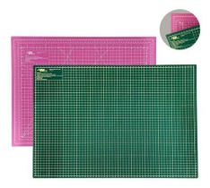 Base Para Corte A2 60x45 Verde E Rosa Duas Cores Dupla Face