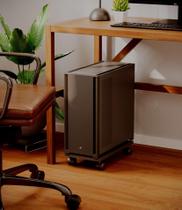 Base para CPU Puglia Preto com Rodízios Base para Gabinete de PC