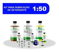 Base Para Detergente Concentrado Kit + Espessante Faz 50l