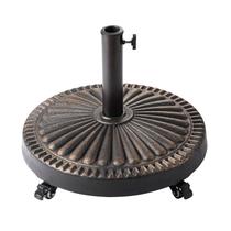 Base para Guarda-Sol C-Hopetree 23kg Resina Bronze com Rodas Base para Guarda-Sol C-Hopetree 23kg Resina Bronze com Rodas
