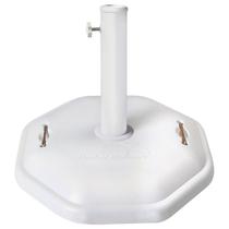 Base Para Guarda-Sol Ombrelone Octagonal Concreto Branco Com Alça 30Kg 003757 - Mor