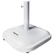 Base Para Guarda-Sol Ombrelone Quadrada Concreto Branco Com Rodas 37Kg 003758 - Mor