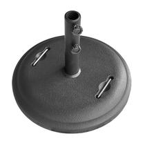 Base Para Guarda Sol Ombrelone Redonda 25Kg Concreto Preta AMZ6001 - AMZ