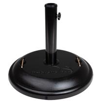 Base Para Guarda-Sol Ombrelone Redonda Concreto Preto 22Kg 003790 - Mor Base Para Guarda-Sol Ombrelone Redonda Concreto Preto 22Kg 003790 - Mor