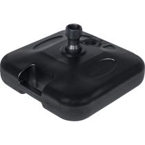 Base para Guarda-Sol ou Ombrellone 18Kg Quadrada em Plástico Preta Bel