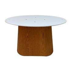 Base para Mesa de Jantar Cone Oval Laminada em Madeira Freijó para Tampos de 198x122 cm até 260x140 cm Base para Mesa de Jantar Cone Oval Laminada em Madeira Freijó para Tampos de 198x122 cm até 260x140 cm