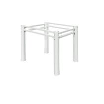 Base Para Mesa De Jantar Quadrada Tubular 75cm Para Tampos De Granito Mármore Vidro Madeira Base Para Mesa De Jantar Quadrada Tubular 75cm Para Tampos De Granito Mármore Vidro Madeira