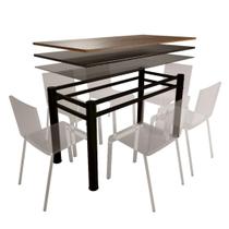 Base Para Mesa De Vidro Jantar 6 Lugares Preta Retangular Base Para Mesa De Vidro Jantar 6 Lugares Preta Retangular