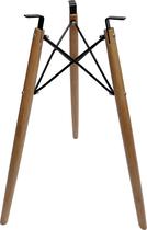 Base Para Mesa Eiffel 75cm Charles Eames Triplo Tripé Pé Palito Eucalipto Para Tampo Madeira