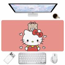Base para Mesa Gamer Mouse Pad Menina com Gatinha Rosa para Computador Base para Mesa Gamer Mouse Pad Menina com Gatinha Rosa para Computador