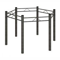 Base Para Mesa Sextavada De 120x140 Martelado Grafite Teixeira Grafite Base Para Mesa Sextavada De 120x140 Martelado Grafite Teixeira Grafite