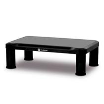 Base para Monitor Goldentec - Ajuste de Altura - Antiderrapante - Suporte para Celular - Preto