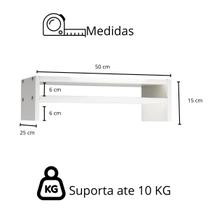 Base para Monitor Mdf Ergonômico Mesinha Home Office COR:BRANCO Base para Monitor Mdf Ergonômico Mesinha Home Office COR:BRANCO