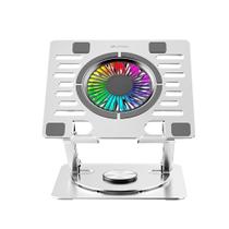 Base Para Notebook 15,6" Gamer C3Tech, LED Azul, Giratória, Branco - NBC-1000SI