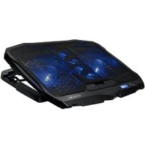 Base para Notebook 17,3" Gamer LED Azul Altura de 5 Posições e Coolers de 6 Velocidades NBC-100BK - C3Tech Base para Notebook 17,3" Gamer LED Azul Altura de 5 Posições e Coolers de 6 Velocidades NBC-100BK - C3Tech