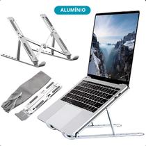 Base Para Notebook Aluminio Dobrável Articulado Ergonômico