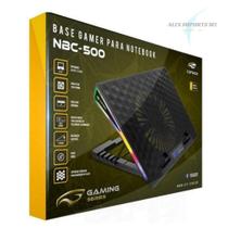 Base Para Notebook Gamer 17,3 Polegadas Preto Com Led Note