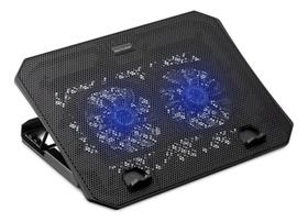 Base para Notebook MULTI c/02 Cooler 4 Níveis Altura AC392