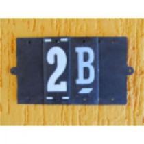 Base Para Numeros Retangular Pvc Caiado 1 - Kit C/10