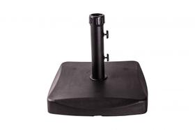 Base para Ombrellone 25kg Concreto Quadrado Preto - Bel Lazer