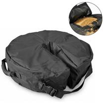 Base para Ombrellone 35Kg Bolsa Redonda para Areia 46x46x15cm CASA LYS Base para Ombrellone 35Kg Bolsa Redonda para Areia 46x46x15cm CASA LYS