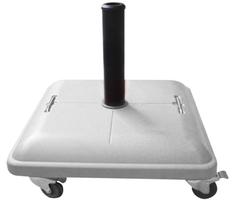 Base Para Ombrellone Em Concreto Com Rodas 37kg Branco - Bel Base Para Ombrellone Em Concreto Com Rodas 37kg Branco - Bel