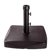 Base para Ombrellone Quadrada em Concreto 25kg Preta BEL