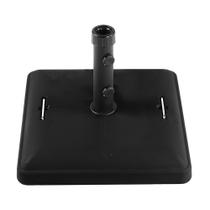 Base para Ombrellone Quadrada em Concreto com Rodas 37kg Preta
