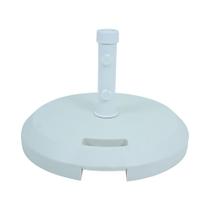 Base para Ombrellone Redonda em Concreto com Revestimento ABS 38kg Branca Base para Ombrellone Redonda em Concreto com Revestimento ABS 38kg Branca