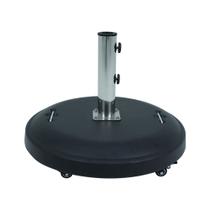 Base para Ombrellone Redonda em Concreto com Rodas 50kg Preta