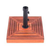 Base para Ombrelone 25kg Revestida em Madeira Estável Ideal para Jardim Piscina e Varanda Base para Ombrelone 25kg Revestida em Madeira Estável Ideal para Jardim Piscina e Varanda