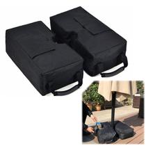 Base Para Ombrelone 45Kg Tipo Bolsa de Areia Portátil Preta - AMZ