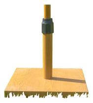 Base Para Ombrelone De Concreto Com Efeito Madeira