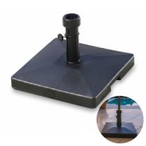 Base Para Ombrelone Guarda Sol 30kg Quadrada Concreto Preta AMZ7001 - AMZ