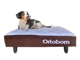 Base Para Pet Camurça Marrom(13X80X60) - Ortobom