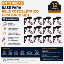 Base Para Relé Fotoelétrico Giratório Qb1 Qualitronix KIT com 12 Peças Base Para Relé Fotoelétrico Giratório Qb1 Qualitronix KIT com 12 Peças