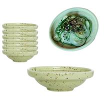 Base para Sunomono Porcelana Verde 70ml Sapporo Servir Salada Ceviche Gohan