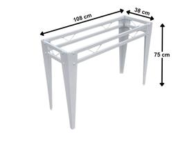 Base Pé de Aparador em Aço Metal para tampos de 1,20 x 0,40 - Firenze Base Pé de Aparador em Aço Metal para tampos de 1,20 x 0,40 - Firenze