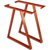 Base Pé de Mesa de Jantar Cozinha Sala Escritório Mirage para Tampos até 180cm x 90cm - Cobre