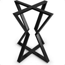 Base Pé De Mesa Estilo Industrial Tampos 100x100cm Stelar