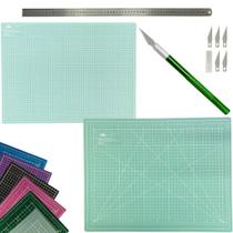 Base Placa de Corte Dupla Face Autorregenerativa Caneta Estilete Bisturi Régua Inox 60cm Artesanato Patchwork Scrapbook