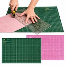 Base Placa De Corte Para Tecido Papel A2 60x45 Dupla Face Auto Cura Patchwork Artesanato