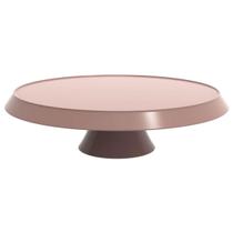 Base Porta Bolos Tortas Doces 30cm com Pé Bubble Crippa Suporte Amêndoa