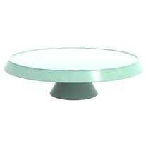 Base Porta Bolos Tortas Doces 30cm com Pé Bubble Crippa Suporte Verde Menta