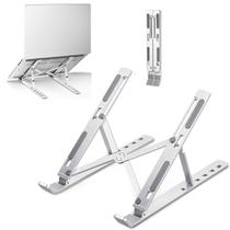 Base Portátil Articulada Para Notebooks Prateada Compacta