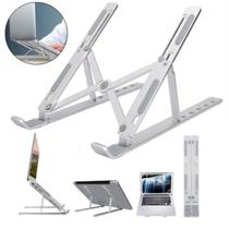 Base Portátil Articulada Vertical Digitador Notebook Prateado Ajuste Multiuso Base Portátil Articulada Vertical Digitador Notebook Prateado Ajuste Multiuso