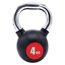 Base preta com alça de metal Kettlebell de 4 kg