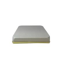 Base QUADRADA 15 cm FORRADA COM BORDA OFF WHITE